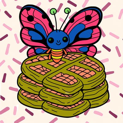 butterfly waffles