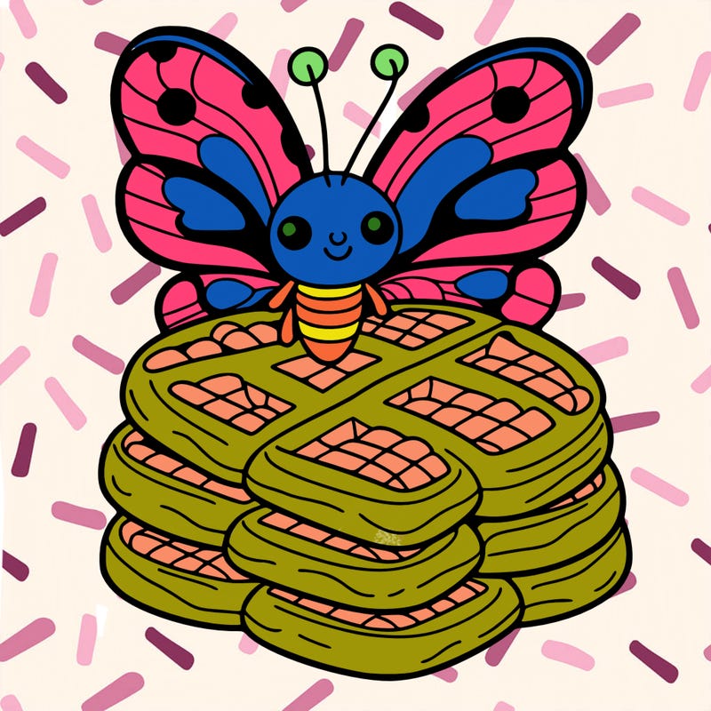 butterfly waffles