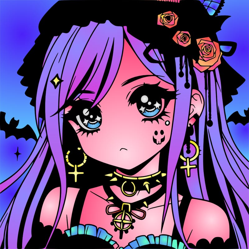 anime - goth girl
