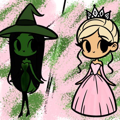 elphaba and glinda