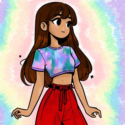 girl in a cute crop top