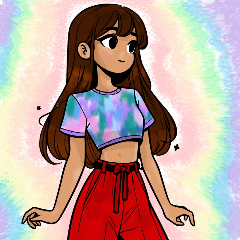 girl in a cute crop top