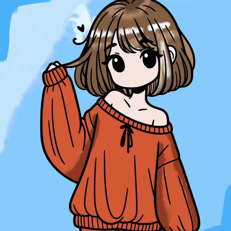 girl in baggy sweater hanging off her shoulder