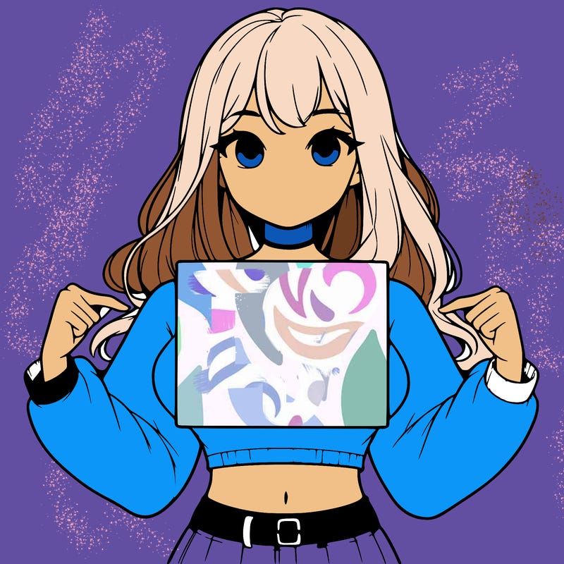 girl holding a blank sign in a long sleeve crop top