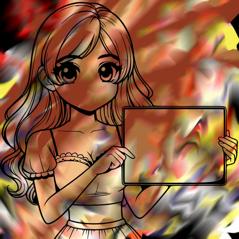 realistic pretty girl holding blank sign