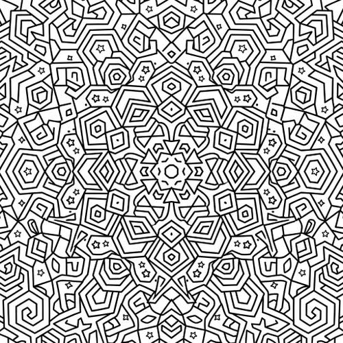 Hexagonal Geometric Mandalas