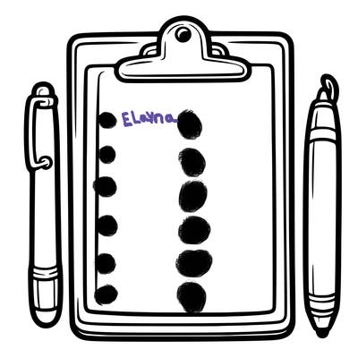 blank clip board with pen