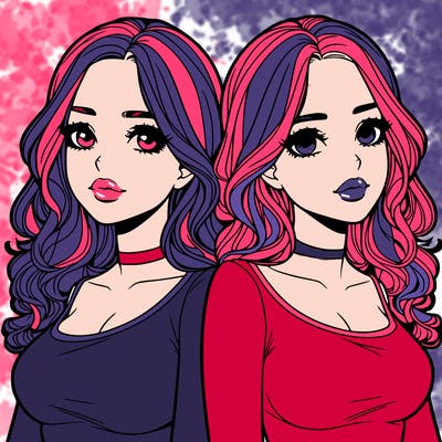 realistic twin sisters