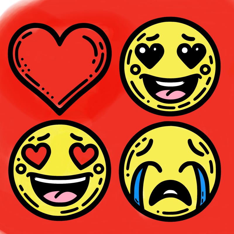 ❤ 😍 😁 😭