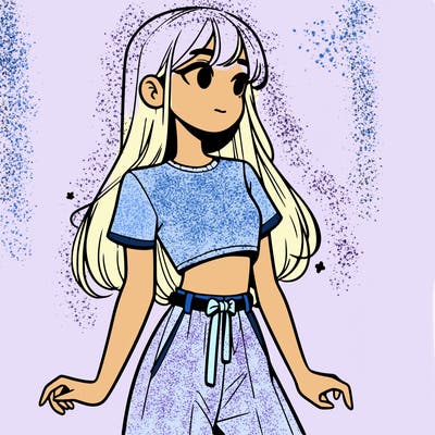 girl in a cute crop top