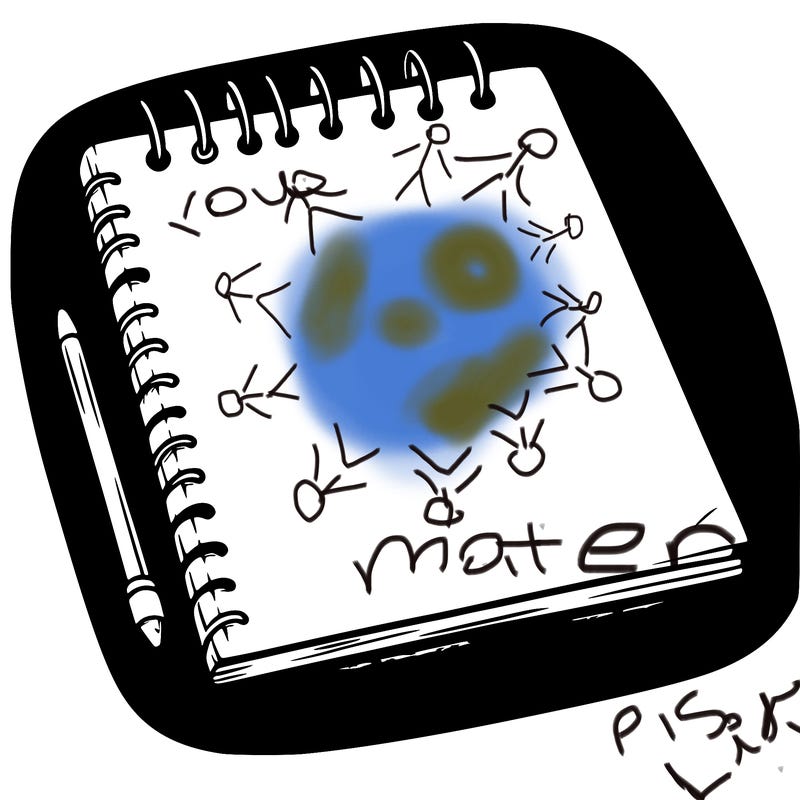 a blank sketch pad