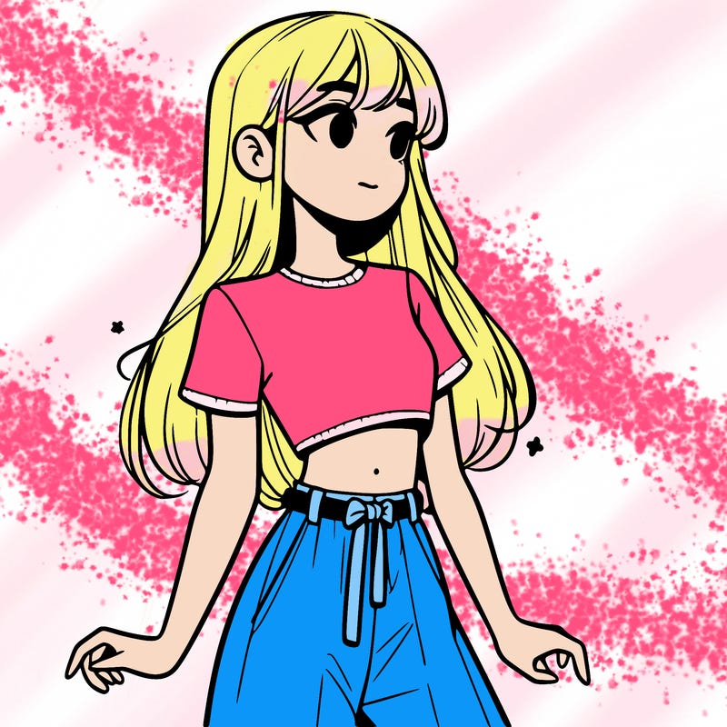 girl in a cute crop top