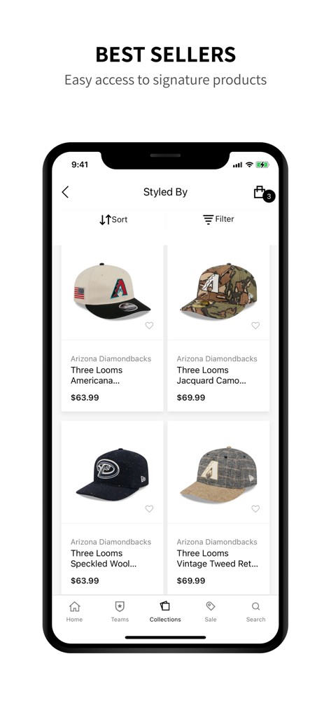 Bestseller-Baseballkappen in der New Era App