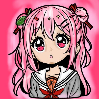 a girl from an anime