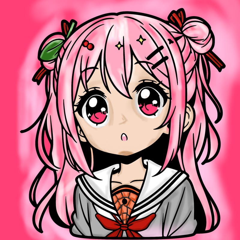 a girl from an anime