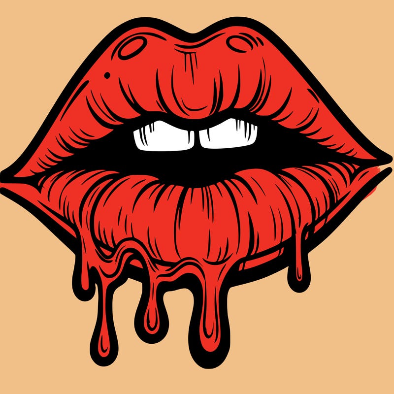 lips that look realistic and drip