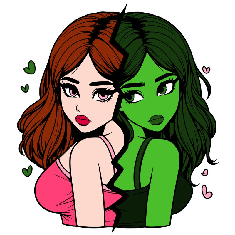 realistic girl split