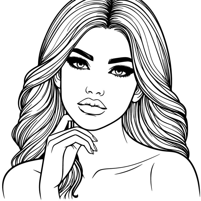 beautiful woman model realistic