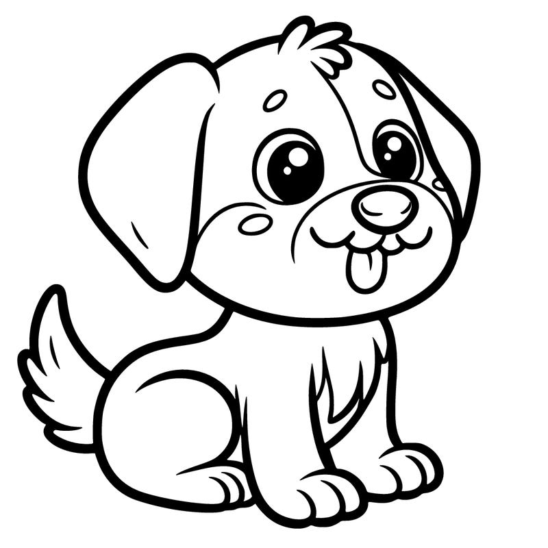 cute cartoon dog