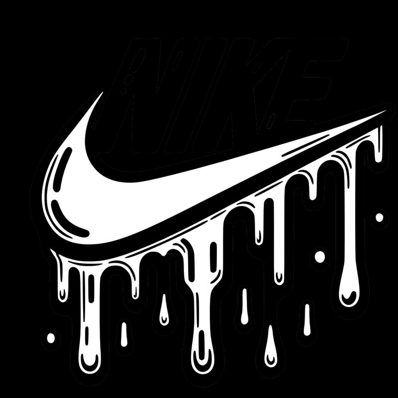 dripping nike logo