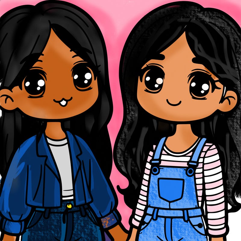 two girl friends