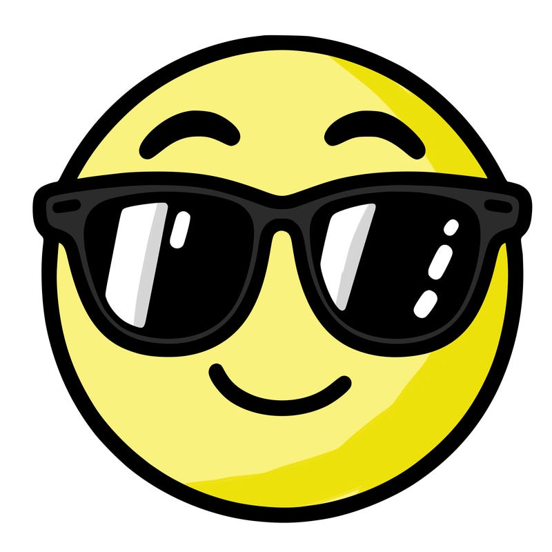 emoji with sunglasses