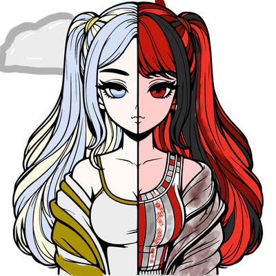 realistic girl split