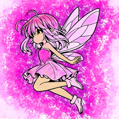 manga fairy flying