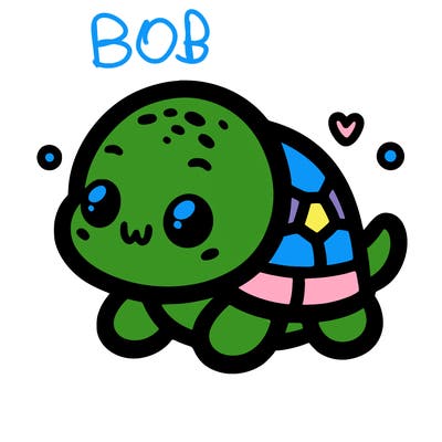 cute  easy baby turtle