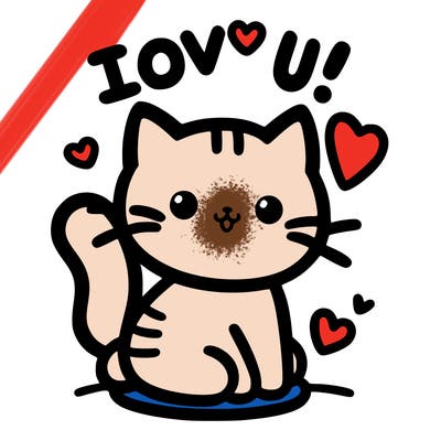 i love u cat