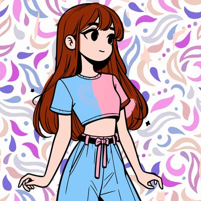 girl in a cute crop top