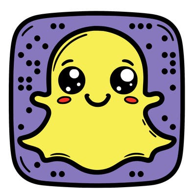 the real snapchat logo