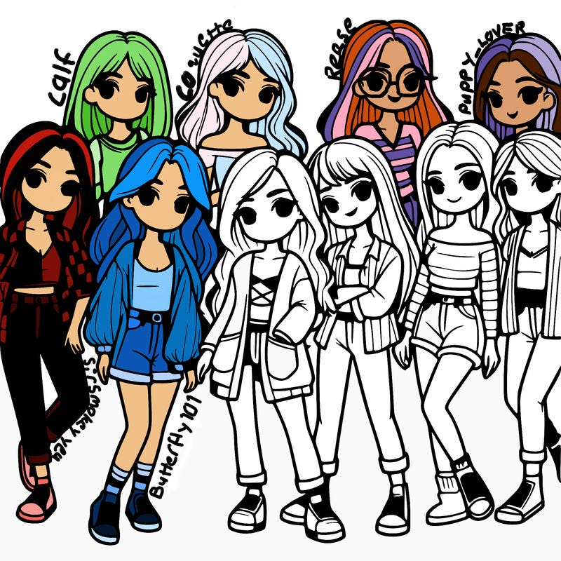 group of girls