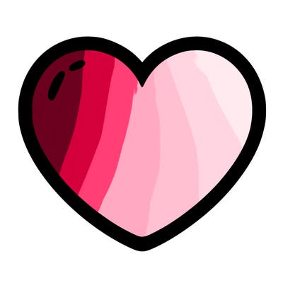 a blank heart