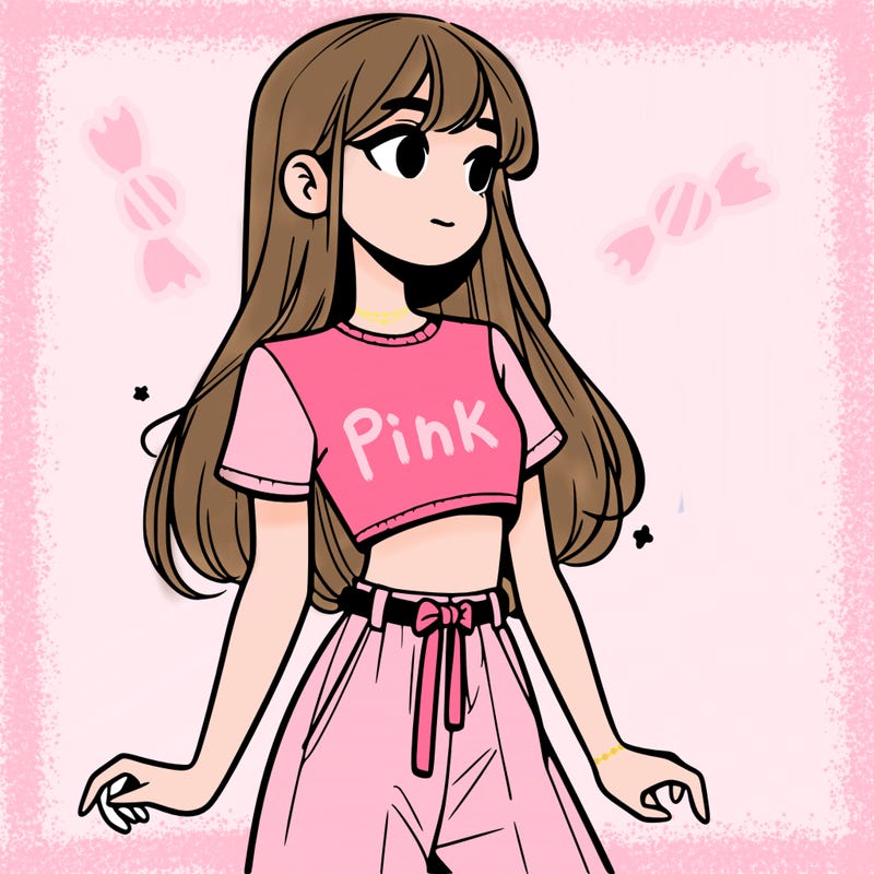 girl in a cute crop top