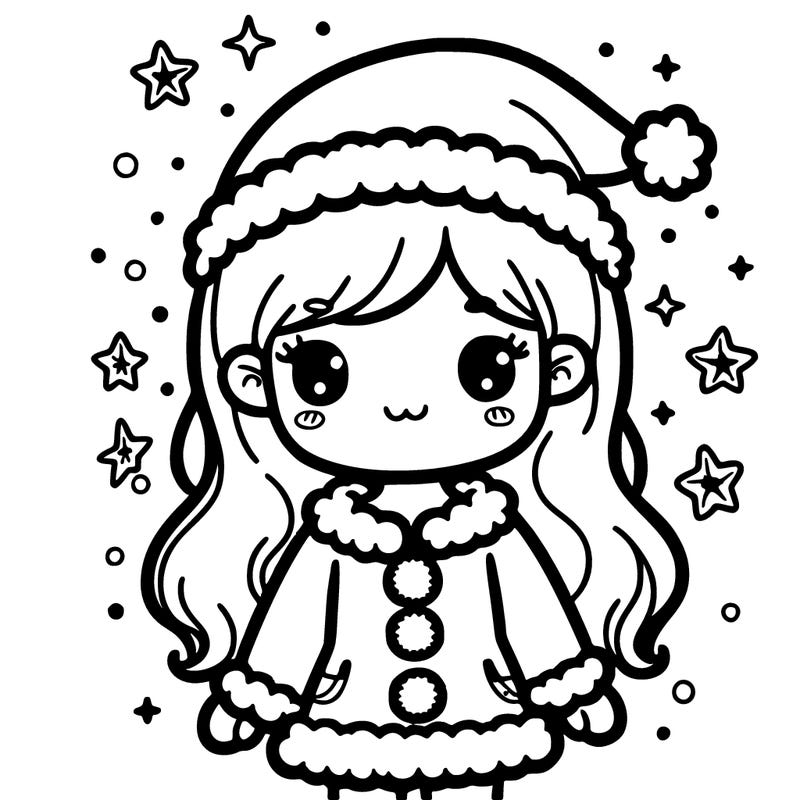 girl with santa outfit on