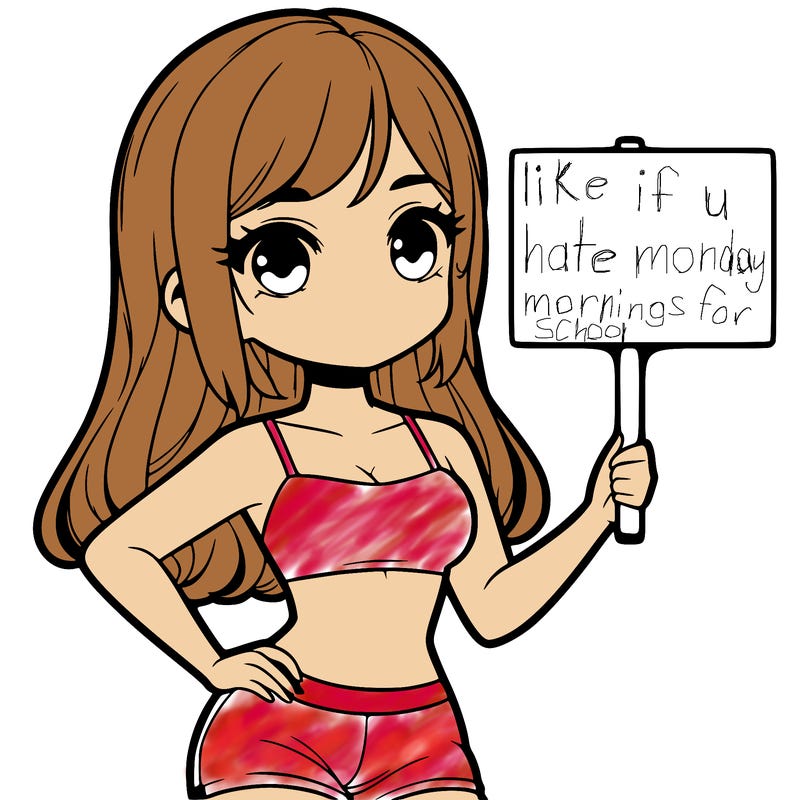 girl in a cute crop top holding a blank sign