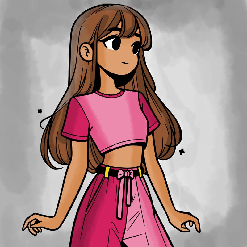 girl in a cute crop top