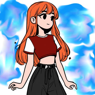 girl in a cute crop top