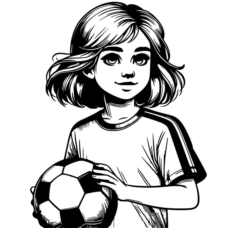 realistic soccer girl