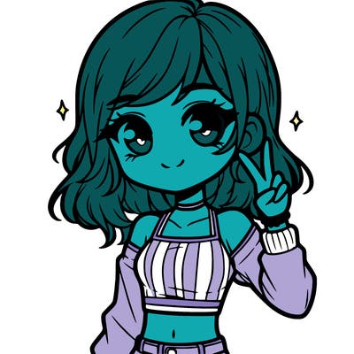 cute girl with crop top