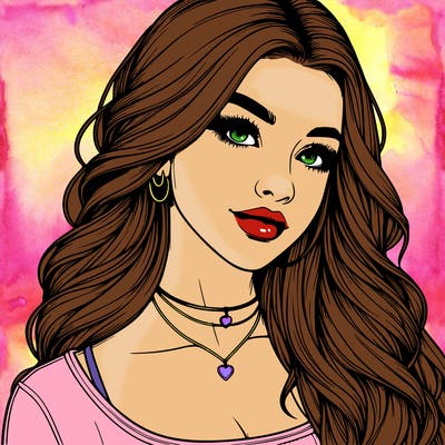 detailed realistic girl