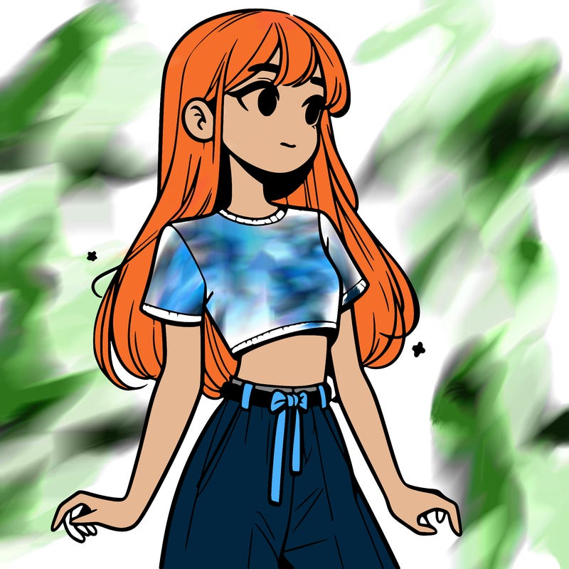 girl in a cute crop top