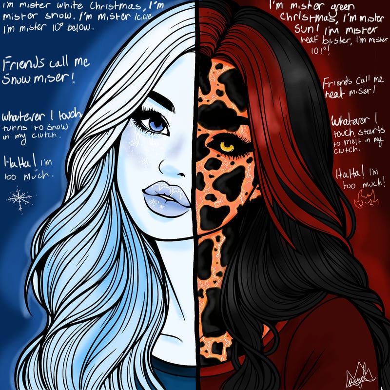 realistic girl with hair on her hair and lips