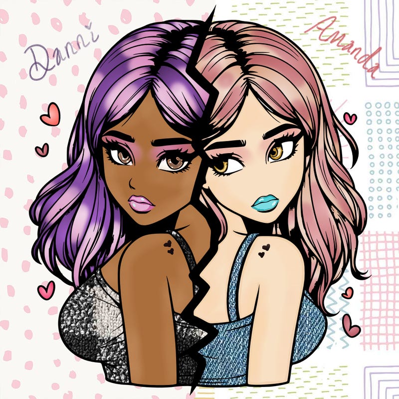 realistic girl split