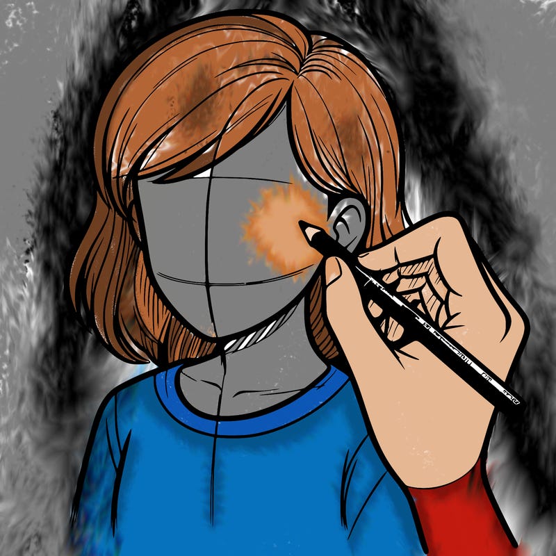 drawing a realistic person