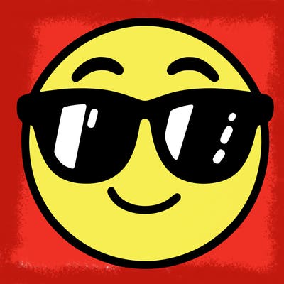 emoji with sunglasses