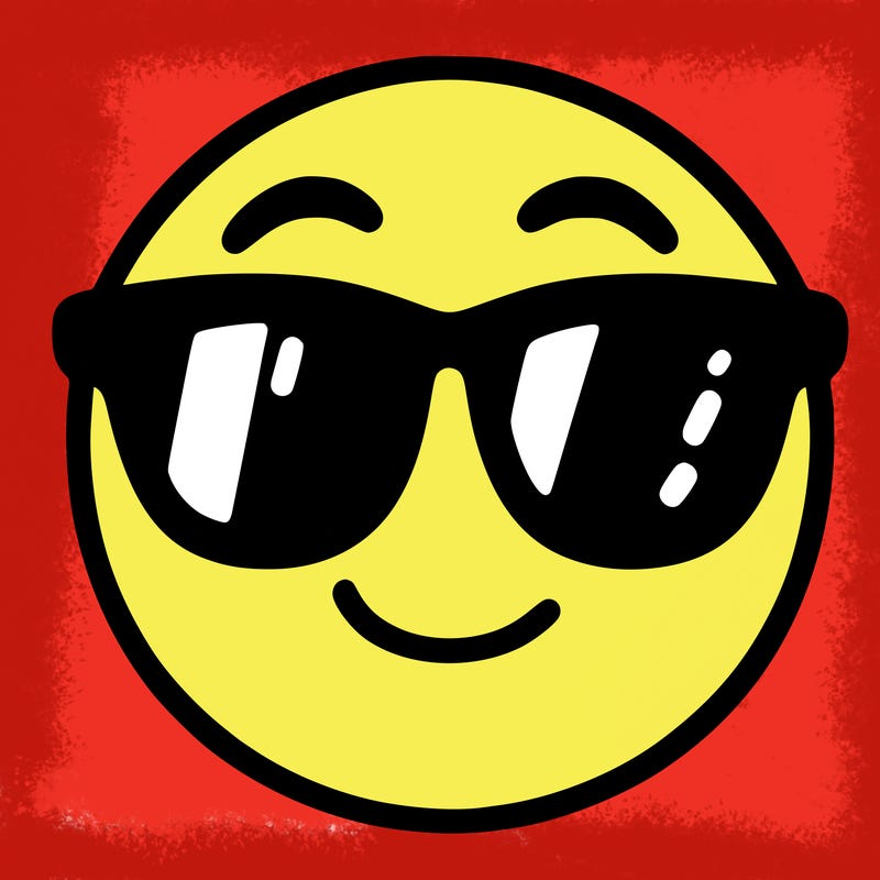 emoji with sunglasses