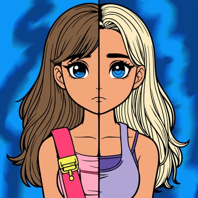 realistic girl split