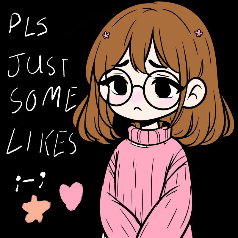 sad girl with glasses in a sweater